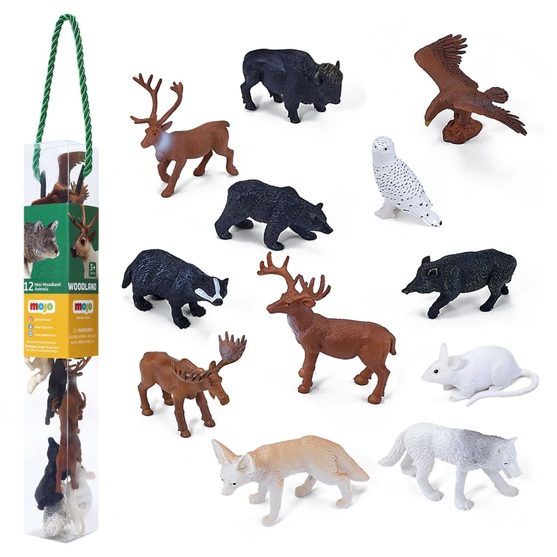 Image of Woodland Mini Animals - Pack of 12