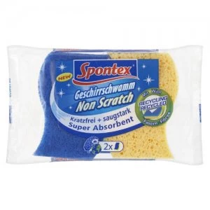 Image of Spontex Non-Scratch Sponge Scourers - Pack of 2