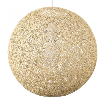 Image of Bjorn Medium Cream Twine Pendant Shade