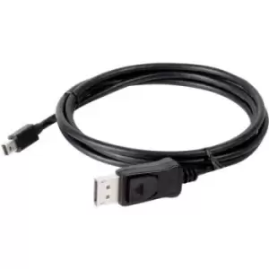 Image of club3D Mini DisplayPort / DisplayPort Adapter cable Mini DisplayPort plug, DisplayPort plug 2m Black CAC-1115 DisplayPort cable