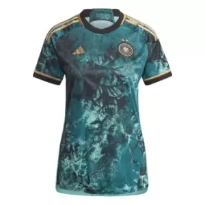 Image of adidas Germany Away Shirt 2023 2024 Womens - Blue