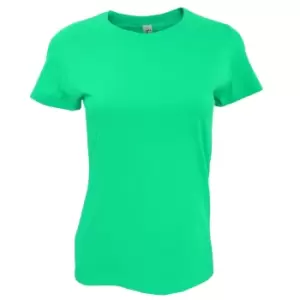 Image of SOLS Womens/Ladies Imperial Heavy Short Sleeve T-Shirt (M) (Emerald)