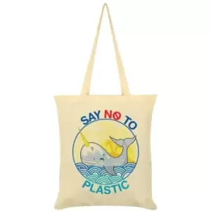 Image of Grindstore Save The Whales Tote Bag (One Size) (Cream) - Cream