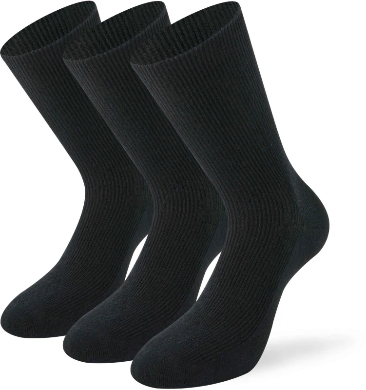 Image of Lenz No Pressure Socks - Pack of 3, black, Size 35 - 38 for Men