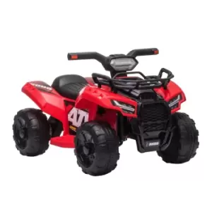 Image of Reiten Kids Ride-on Four Wheeler ATV Car with Real Working Headlights - Red