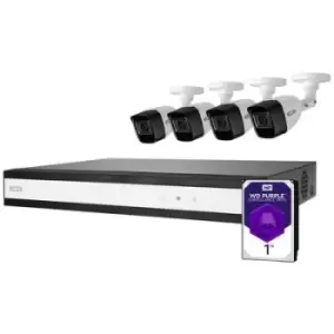 Image of ABUS Performance Line TVVR33842T Analog, AHD CCTV camera set 8-channel incl. 4 cameras 2560 x 1940 p 1TB