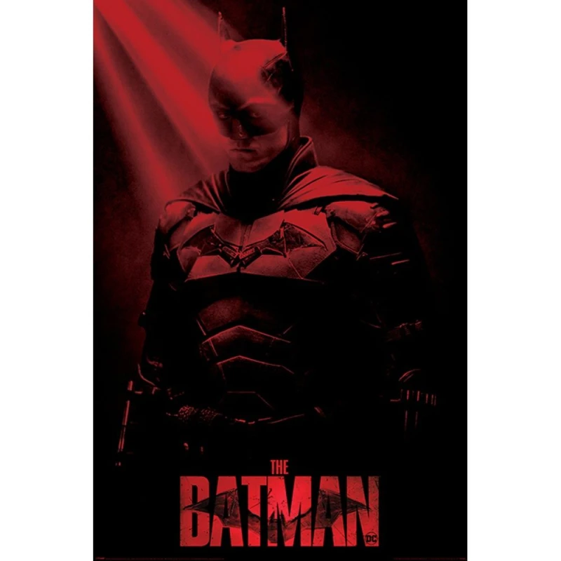 Image of Batman Crepuscular Rays Poster Black unisex