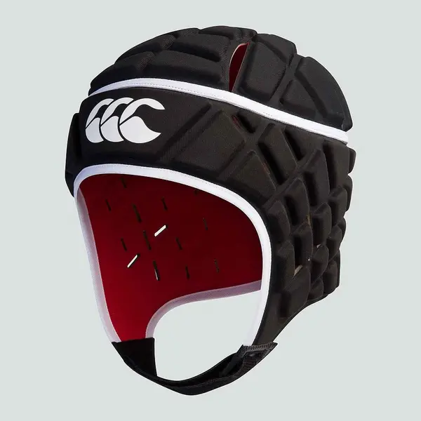Image of Canterbury Raze Rugby Headguard Black/True Red Small