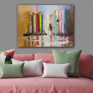 Image of 454405636_70100 Multicolor Decorative Canvas Painting