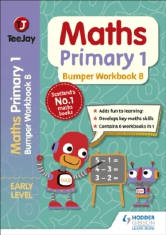 Image of Thomas Strang TeeJay Maths Primary 1: Bumper Workbook B Book Multi unisex