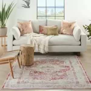 Image of Vintage Kashan VKA07 Red Ivory 61cm x 183cm Rectangle - Ivory and Red