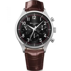 Image of Mens William L 1985 Vintage Calendar Watch