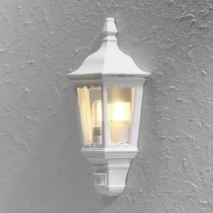 Image of Konstsmide Firenze Outdoor Classic Lantern Sensor Light Matt White, IP43