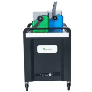 Image of lockncharge Carrier 40 Portable device management cabinet Black Blue Green Grey