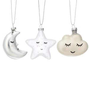 Image of Sass & Belle (Set of 3) Sweet Dreams Shaped Baubles