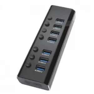 Image of Spire External 7-Port USB 3.0 Hub External Power Individually...