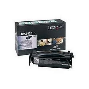 Image of Lexmark 12A8425 Black Laser Toner Ink Cartridge