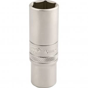 Image of Draper 3/8" Drive Satin Finish Deep Hexagon Socket Metric 3/8" 16mm