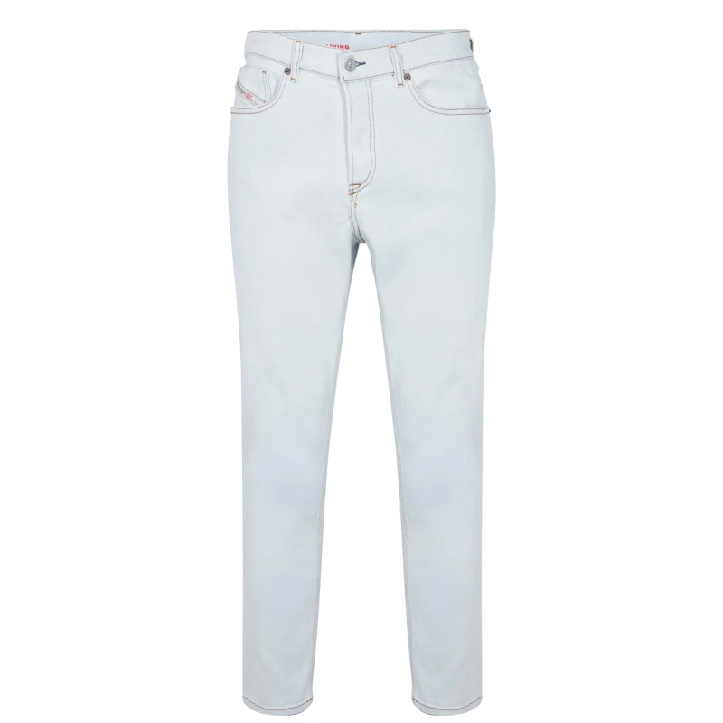 Image of Diesel Defining Tapered Jeans Tapered Jeans 28W S Blue 64422522283