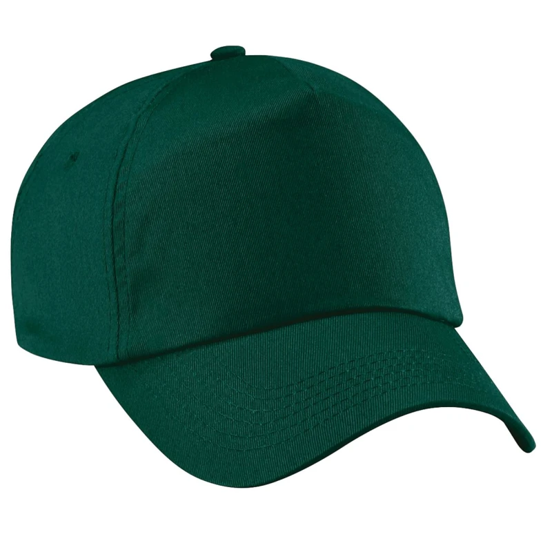 Image of Beechfield Beechfield Men Plain Original 5 Panel Baseball Cap in Bottle Green Bottle Green One Size Male 5055747802221