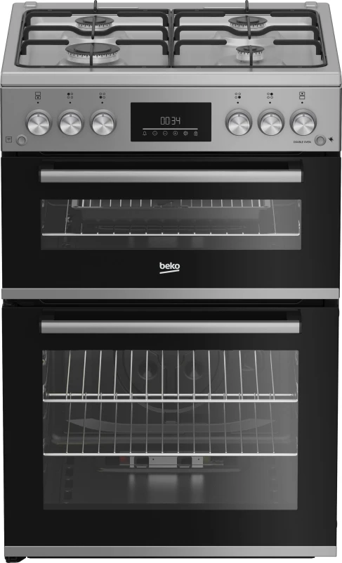 Image of Beko FDG6231CS 60cm Gas Cooker - Silver - A Rated