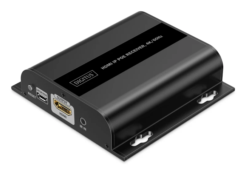 Image of Digitus HDMI IP PoE receiver. 4K/60Hz
