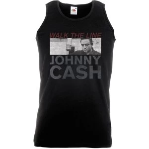 Image of Johnny Cash - Studio Shot Unisex Small T-Shirt - Black