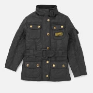 Image of Barbour Girls International Quilt Jacket - Black - M/8-9 years - Black