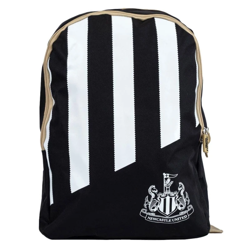 Image of Newcastle United FC Mens Stripe Backpack in Black Male