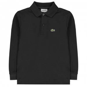 Image of Lacoste Lacoste Long Sleeve Polo Junior Boys - Black 031