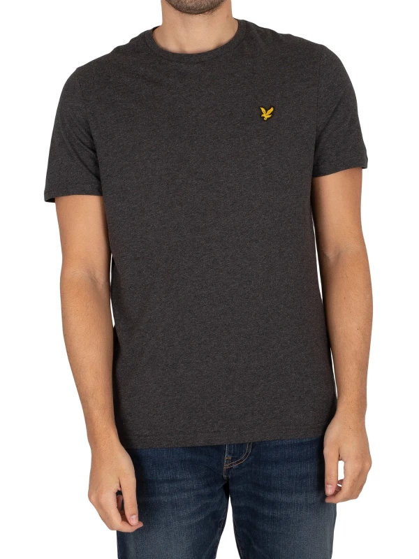 Image of Lyle and Scott Basic Logo T Shirt Charcoal Ml 398 male M