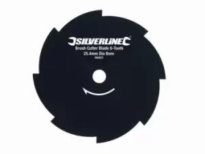 Image of Silverline 282623 Brush Cutter Blade 8-Tooth 25.4mm Bore