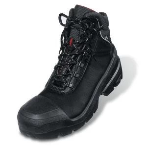 Image of Uvex Quatro Boot Leather Upper PUR Sole Size 15 Wide Fit Black Ref