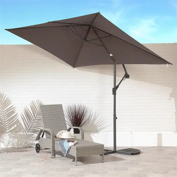 Image of Suntime 2m x 3m Rectangular Hanging Parasol - Grey One Size