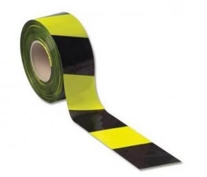Image of LSM Barrier Tape 75mm x 500m Yellow/Black