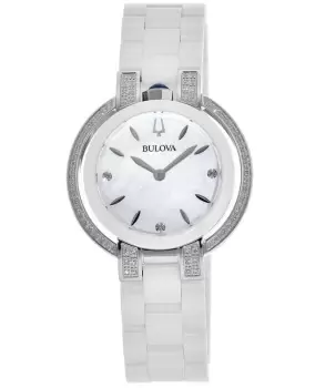 Image of Bulova Rubaiyat Silver Dial Stainless Steel Womens Watch 98R265 98R265
