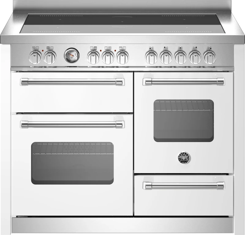 Image of Bertazzoni Master Series MAS115I3EBIC 110cm wide Electric Range Cooker with Induction Hob - Bianco - A Rated