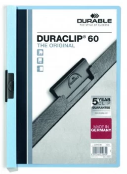 Image of Durable Duraclip 60 Report File 6mm A4 Blue 220906 (PK25)