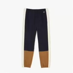Image of Lacoste Colour Block Trackpants - Beige