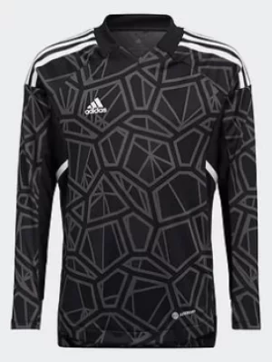 Image of adidas Condivo 22 Long Sleeve Goalkeeper Jersey, Black, Size 9-10 Years