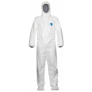 Image of Tyvek 500 Labo White Hooded Coverall (M)