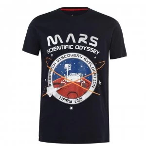 Image of Alpha Industries Mission Mars T Shirt - Rep Blue 07