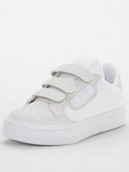 Image of adidas Originals Continental Vulc Childrens Trainers - White, Size 2