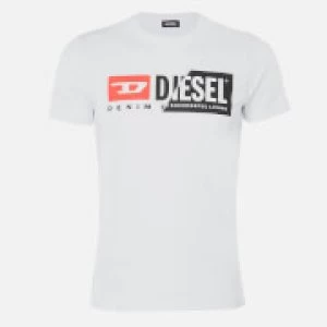 Image of Diesel Mens Diego Cuty T-Shirt - Bright White - L