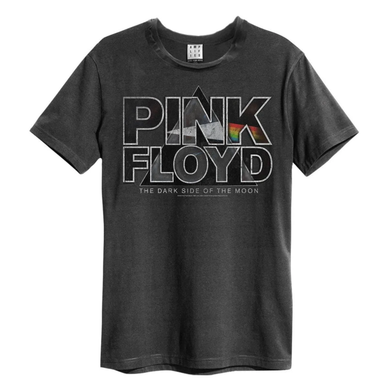 Image of Amplified Amplified Men Space Pyramid Pink Floyd T-Shirt in Charcoal Size: Small Charcoal S Male 5063470344338