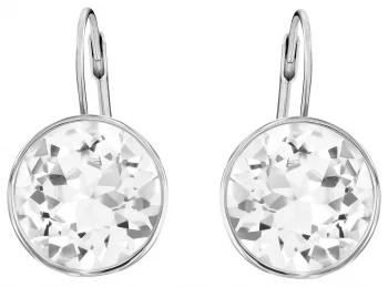 Image of Swarovski Bella Pierced Stud Earrings Rhodium Plated Jewellery