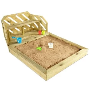 Image of Plum Premium Wooden Sand Pit with Bench