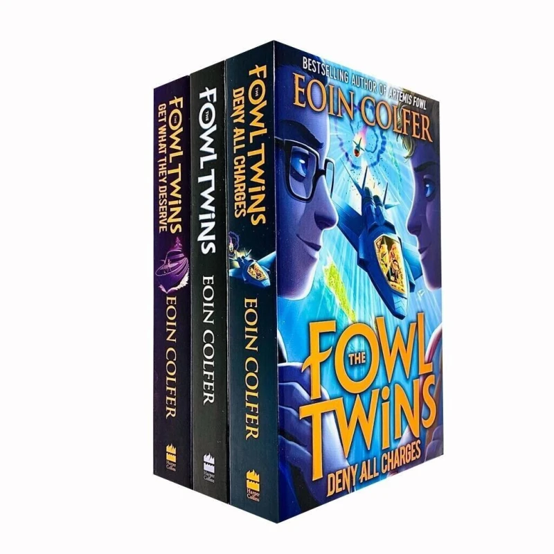Image of The Fowl Twins Series 3 Collection By Eoin Colfer Deny All Charges Get What They Deserve Eoin Colfer Books