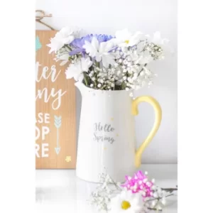 Image of Hello Spring Ceramic Flower Jug