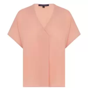 Image of French Connection Crepe Light Top - Pink
